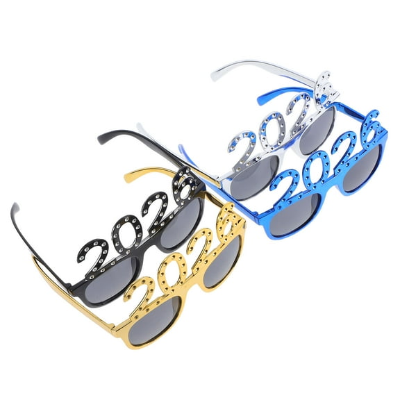 CTIRCHIU Back to School New Year Photo Glasses 2026 Eyeglasses Assorted Color 4Pcs