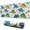 White Cartoon Dinosaurs, variant on Long Mouse Pads for Desk,White Cartoon Dinosaurs Flowers Pattern Desk Mats on Top Of Desks, Desk Mouse Pad Extra Large with 3mm Non-Slip Base and Stitched Edge for Gaming,Office,Work,Home 31.5"x11.8"