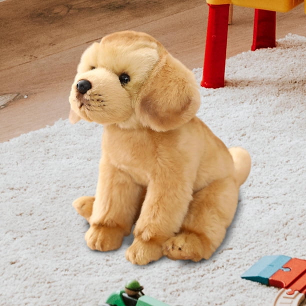 Juguete de peluche para perro, estatua de perro, cojín creativo para abrazar, muñeco de peluche para cachorro, figuras de animales de peluche, juguete Labrador