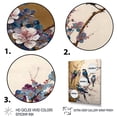 thumbnail image 3 of Designart Multicolor Birds On Plum Blossoms Tree II Canvas Wall Art, 3 of 5