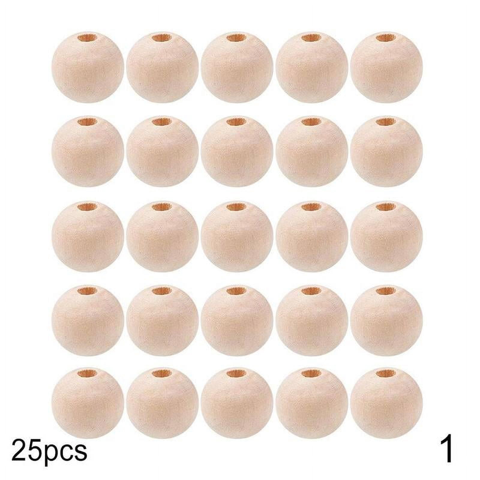 Perles en Bois Écologiques en Vrac 12/14/20mm Rondes pour Spa