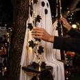 thumbnail image 6 of Halloween Decorations Outdoor - 6ft Hanging Swing Ghost Decor with a Maple Leaf Swing,String Light and Remote Control,Halloween Decor for Tree,Yard,Porch,Garden, 6 of 7