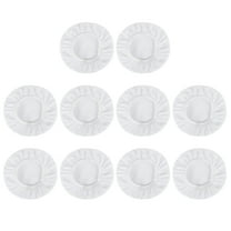 Unique Bargains 10pcs 5-6 Inch White Mircrofiber Car Vehicle Wax Polishing Bonnet Buffing Pad Cover