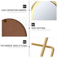 thumbnail image 5 of KAKOWELY Dressing Table Rotating Mirror Metal Makeup Mirror Desktop Cosmetic Mirror,8.46"X7.09"X2.17", 5 of 5