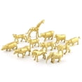 thumbnail image 4 of Juego de juguetes de animales de la selva, 12 piezas de figuras de animales de aprendizaje, juguetes de animales del bosque, modelo de figura de animal elaborado con cuidado, 4 of 8