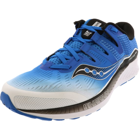 Saucony Men's Ride Iso White / Black Blue Ankle-High Running - 9.5W