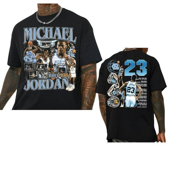 Jordan North Carolina T Shirt - Vintage Michael Jordan