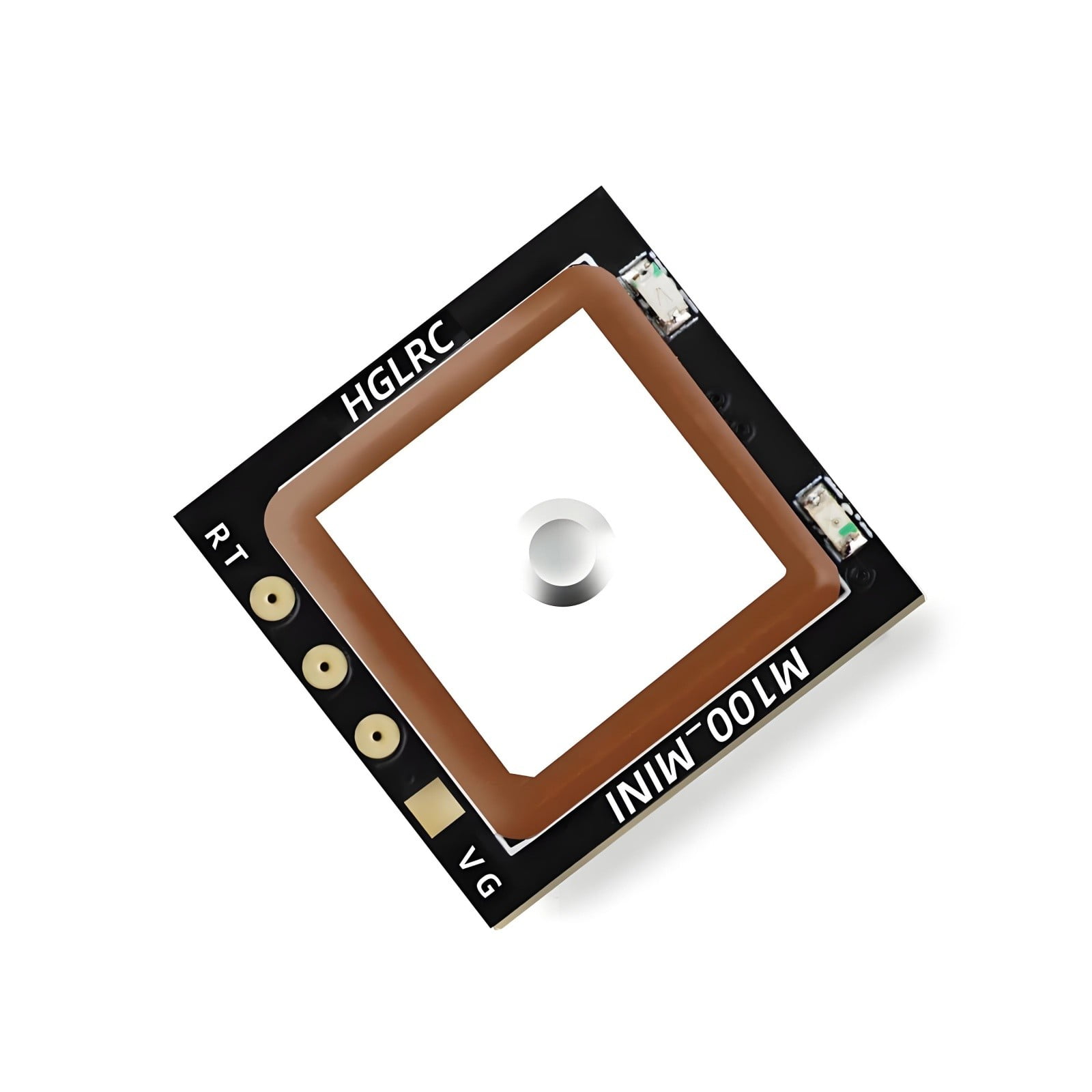 HGLRC M100 Mini GPS Module for FPV Racing Drone RC Aircraft, Lightweight 15x15mm, M10 10th-Gen Chip, Multi-Satellite GNSS, 72 Channels