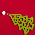 thumbnail image 3 of Falda de árbol de Navidad de 48 pulgadas Falda de árbol colgante de encaje rojo Falda de árbol de Navidad BR  Rojo Verde, 3 of 4