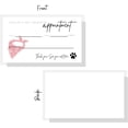 thumbnail image 3 of Boutique Marketing LLC Pet Grooming Appointment Reminder Cards  Physical Printed 2x3.5 inches Business Card Size Grooming Report Card & Grooming Loyalty  Red Bandana Design, 3 of 9