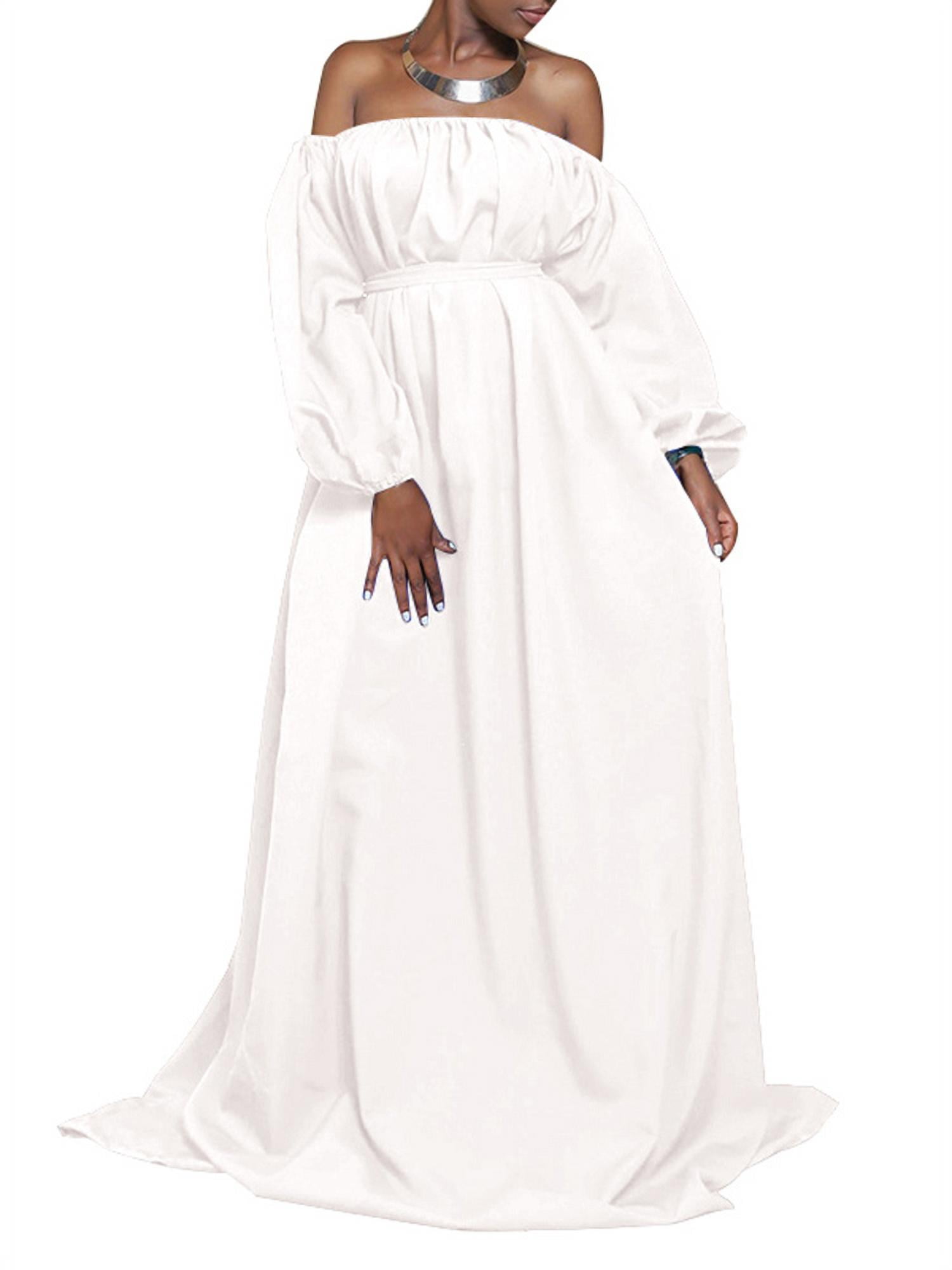 Women's Plus Size Puff Sleeve Off 