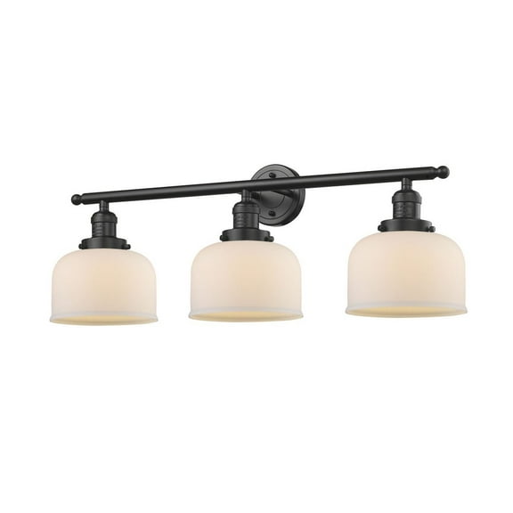 Innovations 205-OB-G71-LED Large Bell 3 Light Bath Vanity Light part of the Franklin Restoration Collection, Oil Rubbed Bronze