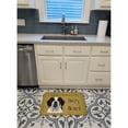 thumbnail image 3 of Carolines Treasures BB1494RUG Saint Bernard Spoiled Dog Lives Here Machine Washable Memory Foam Mat 19 X 27" multicolor, 3 of 4