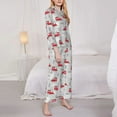 thumbnail image 3 of Pofeuu Trains Print Womens Pajamas Set Long Sleeve Sleepwear Button Down Nightwear Soft Pj Lounge Sets Button Down Pajamas Women-X-Large, 3 of 7