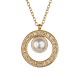 thumbnail image 1 of Collar de Mujer LuckyLy Oro 14k con Perla y Zirconia Cúbica Modelo Emy dorado Unitalla, 1 of 6