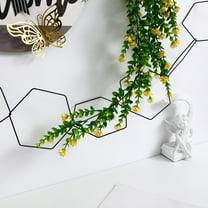 Tineasur Metal Garden Trellis Black Sturdy Framework for Climbing Plants 1Set