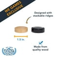 thumbnail image 3 of WE Games Wood Backgammon Pieces with Cloth Pouch - 1.5 inches, 3 of 10