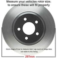 thumbnail image 3 of Detroit Axle - 297mm Front Brakes and Rotors Brake Replacement for Chrysler 300M Concorde Dodge Intrepid Fits select: 2001-2003 CHRYSLER INTREPID SE, 2004 DODGE INTREPID SE, 3 of 5