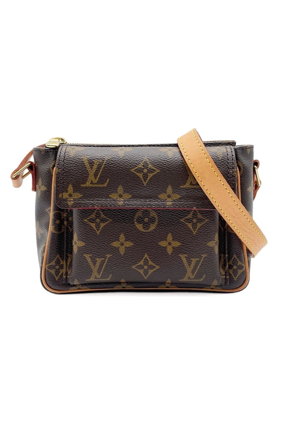 Pre-Owned LOUIS VUITTON Vivacite PM Shoulder Bag, Monogram M51165, Coated Canvas and Leather,...