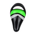 thumbnail image 4 of Asiento de bicicleta antideslizante con asa, resistente al desgaste, de repuesto, suave, para niños. negro verde, 4 of 8