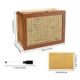 thumbnail image 2 of ReTeiv Savings Target Of $500 /$1000/$2000/$3000/$5000/ $10000,Wooden Savings Box, Wooden Cash Savings Bank, Cash Savings Bank, Portable Storage Coin Counter Bank, 2 of 2