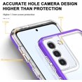 thumbnail image 5 of Case for Samsung Galaxy S22, Slim Thin Soft TPU Bumper & Hard PC Transparent Back Shockproof Scratch Resistant Protective Phone Case for Samsung Galaxy S22 (Purple), 5 of 15