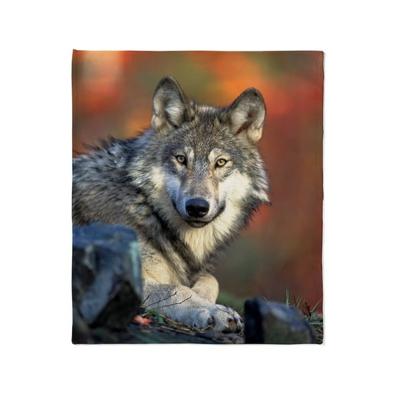 CafePress - Wolf Wolves Lovers Throw Blanket - Soft Fleece Throw Blanket, 50"x60" for All Ages