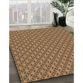 thumbnail image 3 of Ahgly Company Machine Washable Indoor Round Transitional Brown Red Area Rugs, 4' Round, 3 of 7