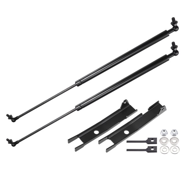 2 Pcs Soportes de elevación del capó delantero Struts Shocks Gas Spring para Toyota Hilux SR5 2015-2019 Negro