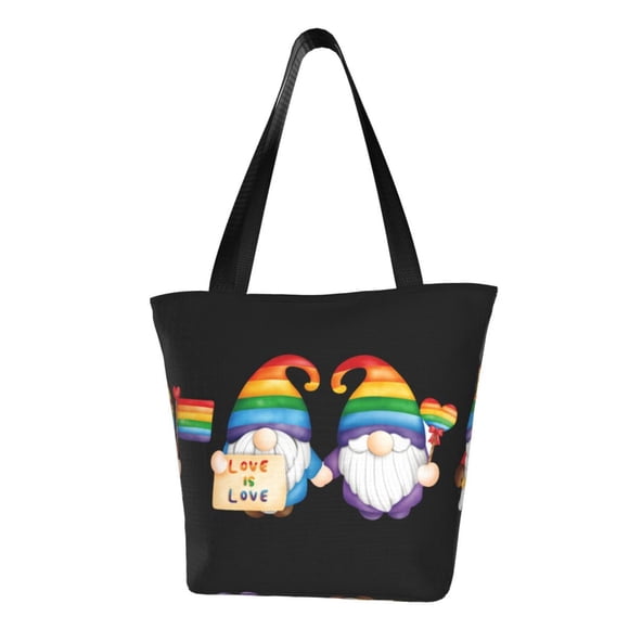 Matuu Gnome Fierté Heureuse pour Femmes Sac à Bandoulière Décontracté Sac à Main pour Femmes Travail Collège Voyage Magasinage d'Affaires