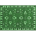 thumbnail image 1 of Ahgly Company Indoor Rectangle Persian Emerald Green Traditional Area Rugs, 8' x 12', 1 of 4