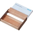 thumbnail image 4 of Visol Durmast Natural Maple Wood and Walnut Desktop Business Card Case, 4 of 4