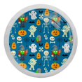 thumbnail image 1 of 4PCS Round Halloween Cabinet Fluorescence Knob Glowing in the Dark Furniture Drawer Pulls Handle with Screws, 1 of 5
