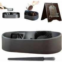 Coffee Portafilter Cleaning Kit, Electric Automatic Knock Box Cleaner, Professional Espresso Clean Stable Holder, Deep-Clean Brush & Anti-Spill Grounds Tray, Espresso Accessories Kit