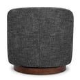 thumbnail image 4 of CHITA Swivel Accent Chair Fabric, Round Barrel Arm Chair Living Room, Charcoal Gray, 4 of 9