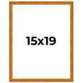 thumbnail image 2 of 15x19 Honey Brown Real Wood Picture Frame Width 0.75 inches | Interior Frame Depth 0.5 inches |, 2 of 8
