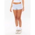 thumbnail image 4 of LMLYSoH Women Mini Shorts Solid Color Ruched Low Rise Tight Shorts Casual Booty Shorts Summer Streetwear, 4 of 9