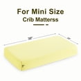 thumbnail image 4 of Kelnaro 2 Pieces Double-layer Muslin Cotton Fitted Sheets, Ultra Soft and Breathable Mini Crib Sheets, 24x38 Inches, Light Yellow, 4 of 5
