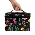 thumbnail image 3 of HELLHERO Practical Travel Cosmetic Bag Organizer with Brush Slots Make up Organizer Women Girlfriend Teacher Valentines Day Gifts(Butterfly Floral), 3 of 6