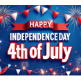 thumbnail image 4 of Patriotic Design Independence Day Banner Colorful Bunting 4th of July Decorative Fireworks for Holiday Celebration Outdoor Events National Festivities, 4 of 7