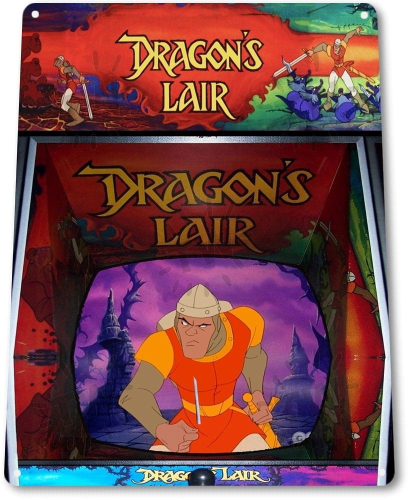 Tin Sign Dragon S Lair Arcade Shop Game Room Marquee Console Decor B067 By Tin World Walmart Com Walmart Com
