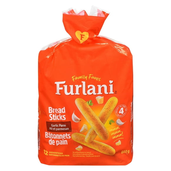 Furlani Mini-baguettes au parmesan et à l'ail, 660 g 12 bâtonettes