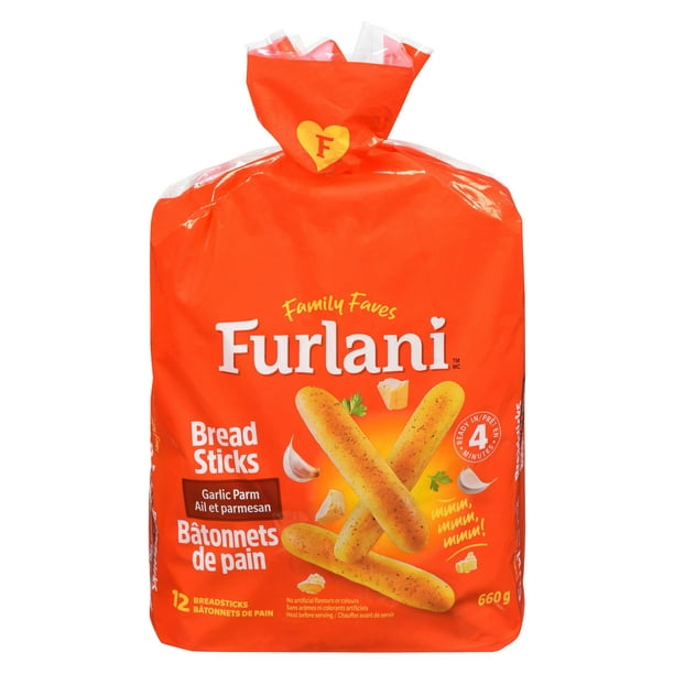 Furlani Mini-baguettes au parmesan et à l'ail, 660 g 12 bâtonettes