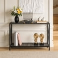 thumbnail image 6 of Ktaxon Modern Console Table, Simplistic Entryway Table, Long Narrow Sofa Side Table TV Stand with Sturdy Metal Frame, Gray, 6 of 8