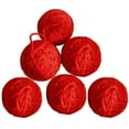 thumbnail image 2 of kiskick 6Pcs Christmas Ball Ornament: Handmade Soft Texture Decorate Foam Floral Bouquet Wool Winding Ball for Christmas Decor and Delight, 2 of 8