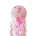 thumbnail image 2 of yuksok Jellyfish Paper Lanterns Mermaid Hanging 1PC Party Mermaid Party Jellyfish Pink, 2 of 3