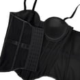 thumbnail image 3 of TARIENDY Corset Camisole for Women Mesh Padded Overbust Bustiers Top Going Out Boned Corsets Tops with Hooks Black 36B/80, 3 of 6