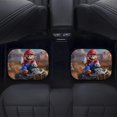thumbnail image 4 of Super Mario Car Floor Mats 4PC Set Anti Skid Vehicle Floor Mat Car Carpet for Front Rear Seats Universal Auto Interior Accessories, 4 of 8