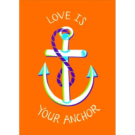 Designer Greetings Love is Your Anchor Wedding Anniversary Congratulations Card