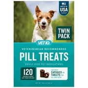 VetIQ Soft Chew Pill Treats Chicken Flavored 60 Count (Pack of 2)